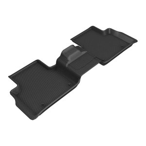 Jeep Grand Cherokee L Floor Mat - Rear - 3D MAXpider - Kagu - Black - `22-`26